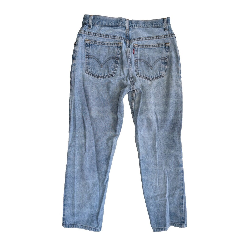 Levi's 550 Classic Relaxed Tapered Jeans Women's 8S Light Wash 100% Cotton USA